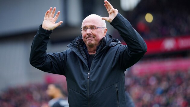 Sven-Göran Eriksson was allowed to coach Liverpool FC once again. (Bild: AP)