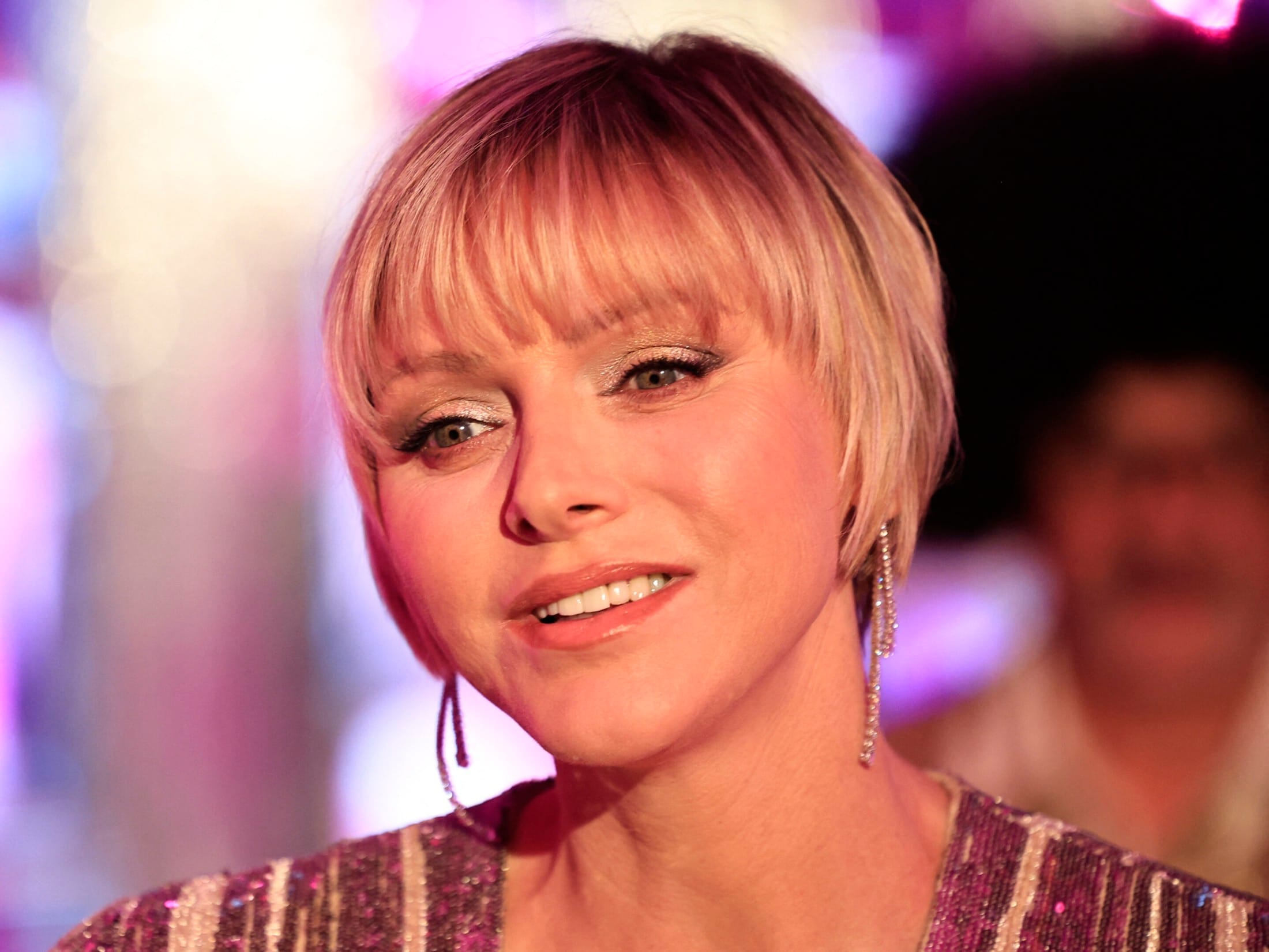 Princess Charlene at the Rose Ball 2024 (Bild: APA/AFP/Valery HACHE)