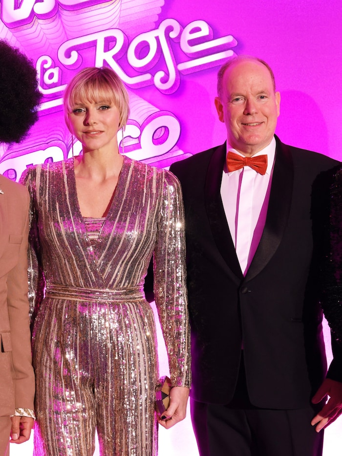 Princess Charlene and Prince Albert at the Rose Ball
