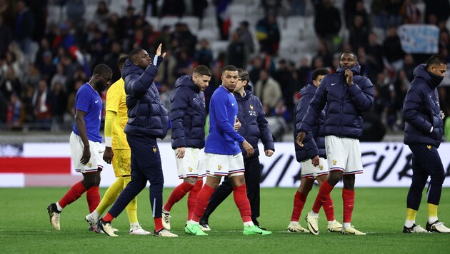 Große Enttäuschung bei den Franzosen (Bild: APA/AFP/FRANCK FIFE)