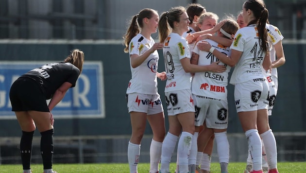The Vorarlberg women want to celebrate once again. (Bild: GEPA pictures)