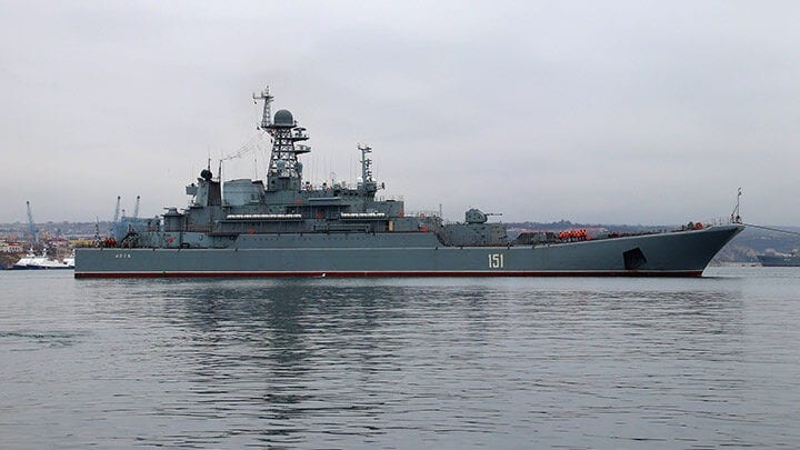 According to Ukrainian reports, the "Azov" was destroyed ... (Bild: kchf.ru/ANDREY BRICHEVSKY)