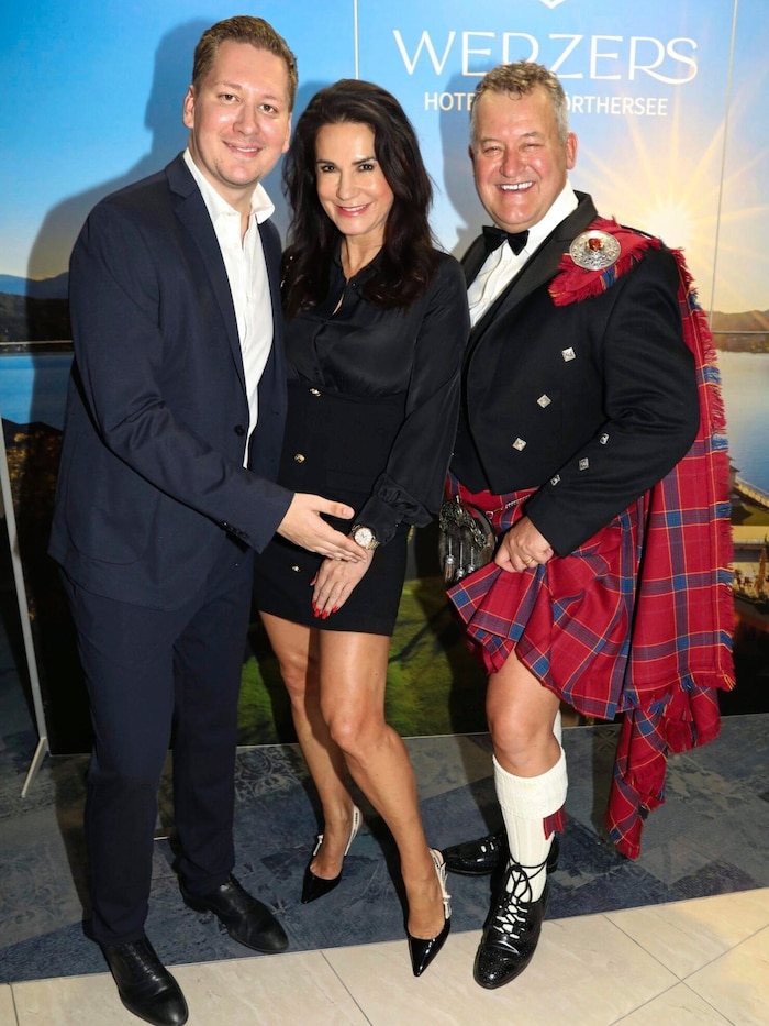 Trischler mit Mariella Ahrens und Ex-Butler Paul Burrell.