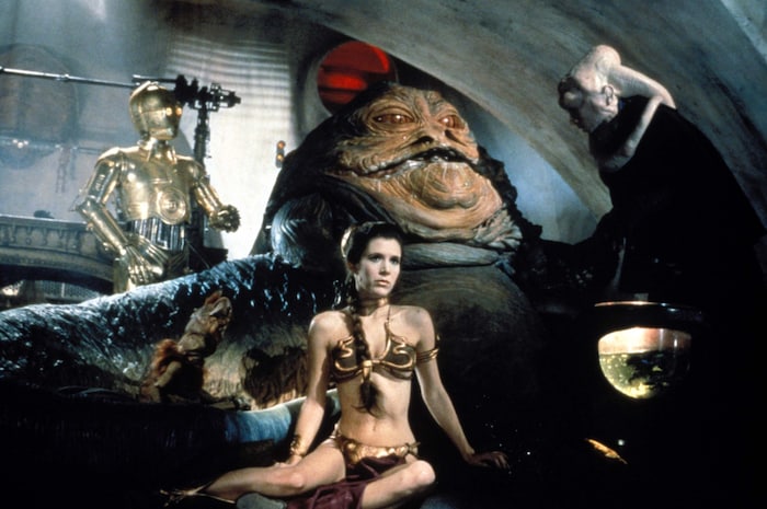 Fisher played the beautiful Princess Leia in the "Star Wars" saga.