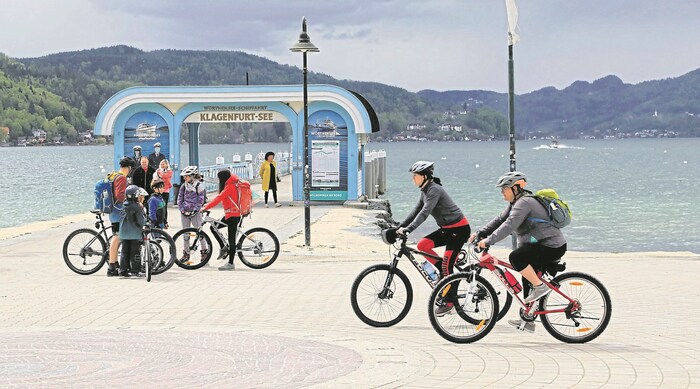 Radfahren am Ufer des Wörthersees ist wie ein Kurzurlaub Zuhause.