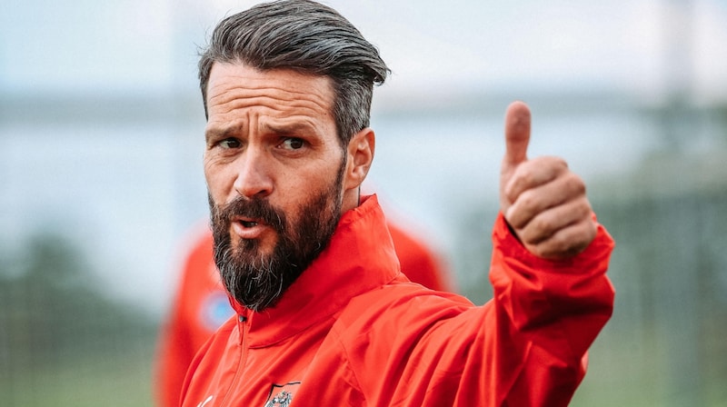 U19-Coach Oliver Lederer hofft auf eine Sternstunde gegen Spanien (Bild: GEPA pictures/ Michael Meindl)