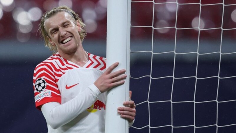 Emil Forsberg in Leipzig kit (Bild: AFP or licensors)