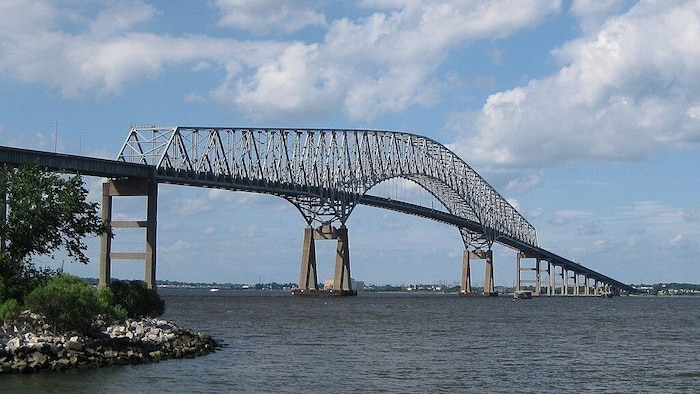 Die Francis Scott Key Bridge vor dem verheerenden Unglück