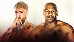 Jake Paul und Mike Tyson steigen am Wochenende in den Ring – über 80.000 Zuschauer werden dabei sein. (Bild: Netflix, Krone KREATIV)