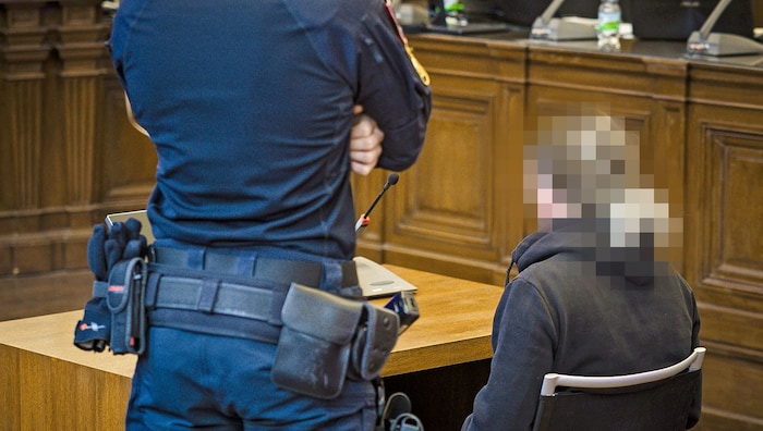 Perpetrator in court