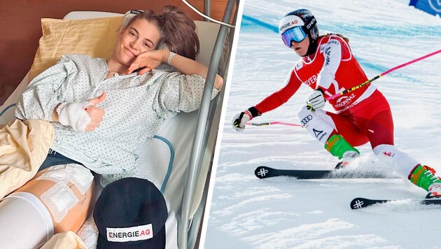 Weltcup-Skicrosserin Christina Födermayr ist wieder im Spital. (Bild: Gepa/Matic Klansek zVg Krone KREATIV,)