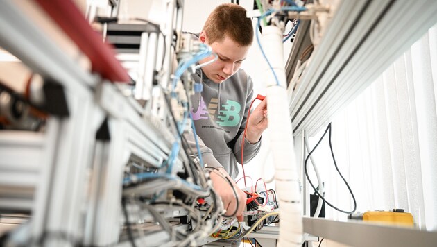 Siemens is currently training 45 apprentices in Linz. (Bild: Markus Wenzel)