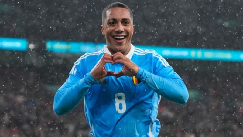 Youri Tielemans traf doppelt (Bild: Copyright 2024 The Associated Press. All rights reserved)