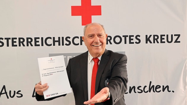 Long-serving SPÖ provincial politician Siegfried Schrittwieser dropped a small bombshell on Wednesday: He wants to enthrone the incumbent Red Cross president. (Bild: Christian Jauschowetz)