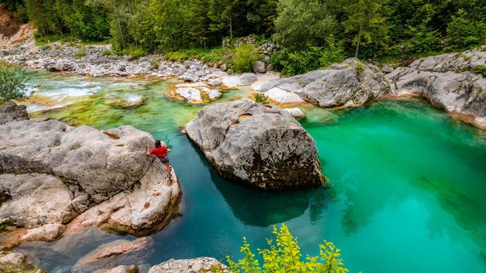 Paradies für Wanderer und Wassersportler: Soča-Tal