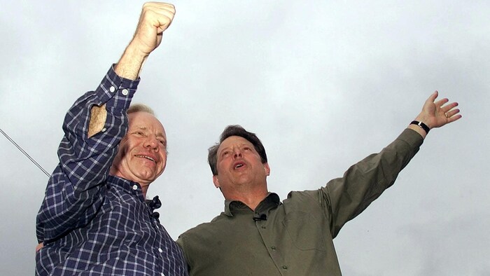 Lieberman und Al Gore im Jahr 2000