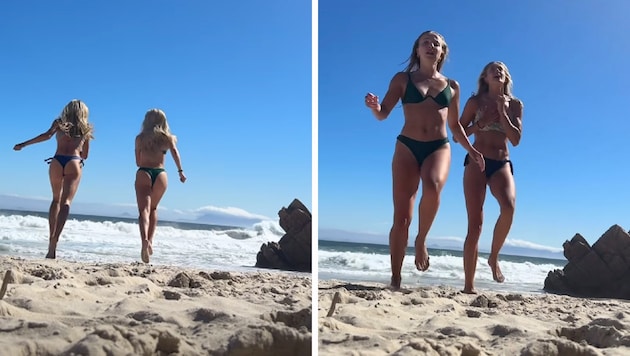 Alica Schmidt and Nadine Reetz were robbed on the beach. (Bild: instagram.com/alicasmd)
