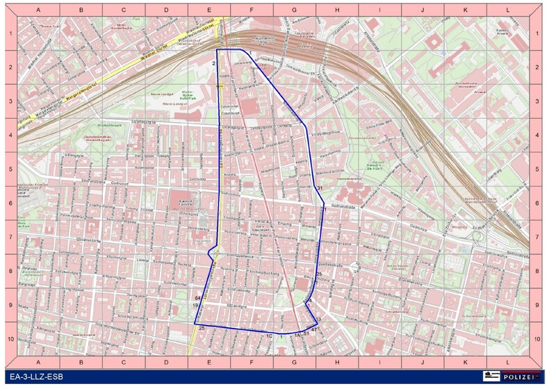 Die gesamte Zone im Überblick (Bild: LPD Wien)