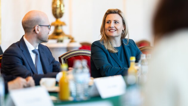 As Integration Minister, Susanne Raab is to develop a "guiding culture", as her ÖVP has set as a goal in its election campaign program. (Bild: APA/BUNDESKANZLERAMT/CHRISTOPHER DUNKER)
