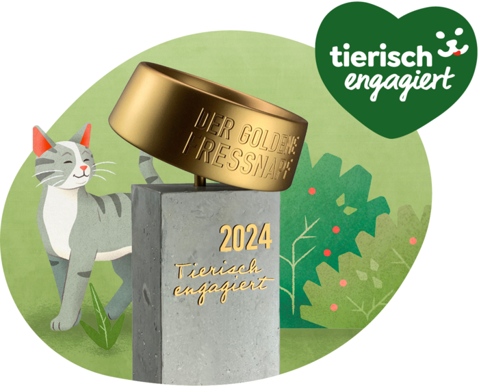Der „Goldene Fressnapf“ wird seit 2013 jedes Jahr vergeben. 