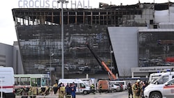 Die Crocus City Hall am Rande von Moskau (Bild: APA/AFP/NATALIA KOLESNIKOVA)