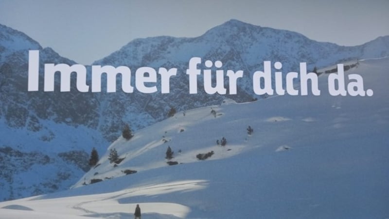 Einer der Slogans der Tirol Werbung. (Bild: Manuel Schwaiger)