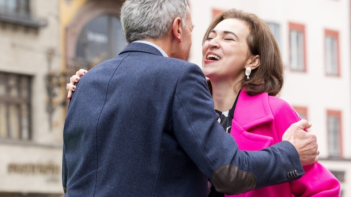 Justice Minister Zadic was present at the election campaign kick-off on March 1.