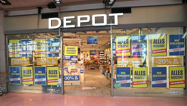 Die Deko-Kette Depot ist nun auch in der Schweiz zahlungsunfähig. (Bild: Martin Jöchl)