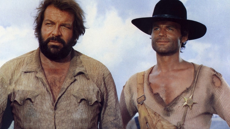 Die witzigen Sprüche von Bud Spencer und Terence Hill stammen ebenfalls von Rainer Brandt. (Bild: Impress / United Archives / picturedesk.com)