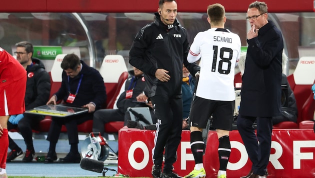 Ralf Rangnick (right) is not concerned with FC Bayern. (Bild: GEPA pictures)