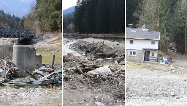 The traces of the catastrophe of the century in Arriach are still visible. (Bild: Claudia Fischer)