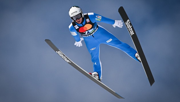 Peter Prevc has written himself into the history books of ski jumping. (Bild: APA/AFP/Jure Makovec)