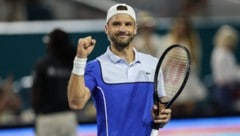 Grigor Dimitrow hat sich gegen Alexander Zverev durchgesetzt. (Bild: AFP/GETTY IMAGES/Brennan Asplen)