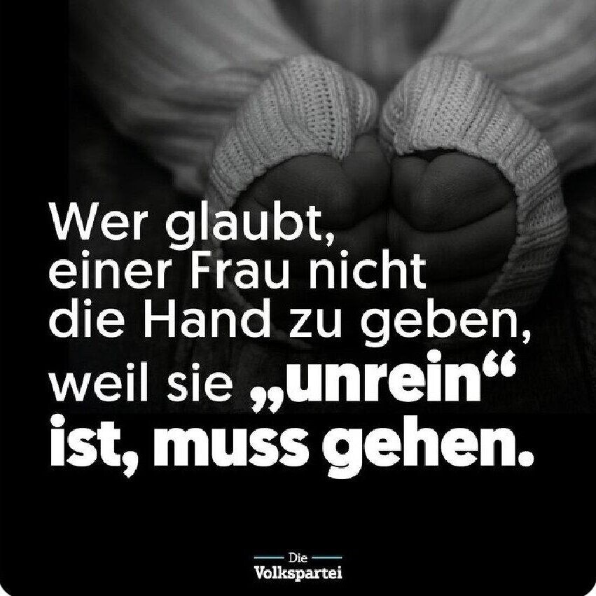 ÖVP kampanyasıyla kutuplaştırıyor. (Bild: ÖVP)
