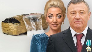 Putin-Freund und Oligarch Rotenberg mit Ex-Ehefrau Natalia  (Bild: stock.adobe.com, kremlin.ru, Krone KREATIV)