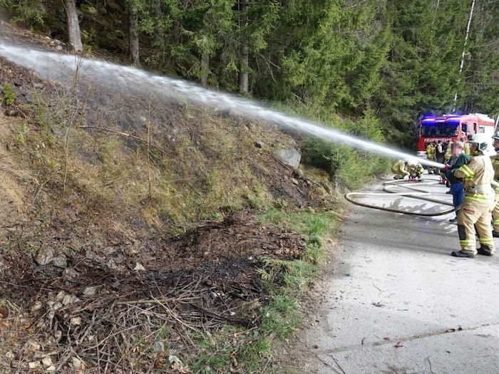 Die Feuerwehr musste ausrücken und löschen.