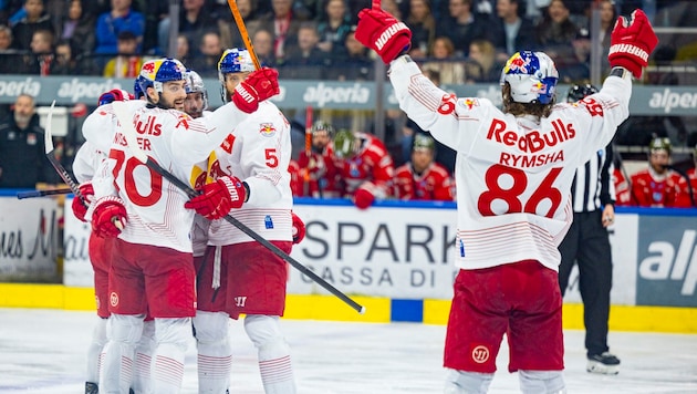 Jubilation for the Salzburg team (Bild: GEPA)