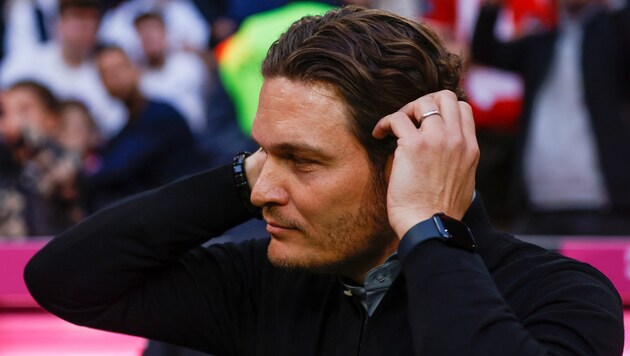 Edin Terzic fand nach Dortmunds Sieg kritische Worte gegenüber Sky-Moderator Sebastian Hellmann. (Bild: APA/AFP/ALEXANDRA BEIER)