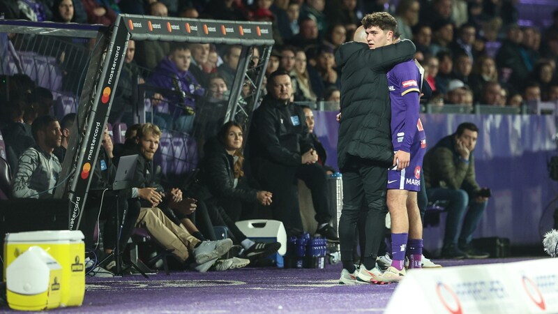 Moritz Wels was sent off with a yellow-red card against Blau-Weiß Linz. (Bild: GEPA pictures)