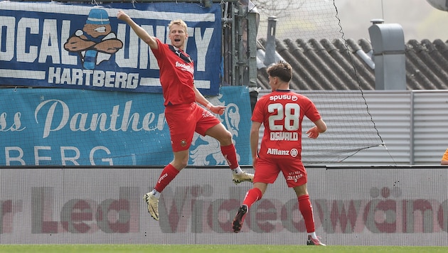 Marco Grüll scored three times against Hartberg. (Bild: GEPA pictures)