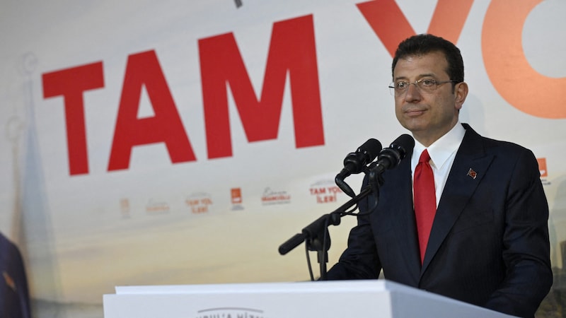 Istanbul's mayor Ekrem Imamoglu (Bild: AFP)