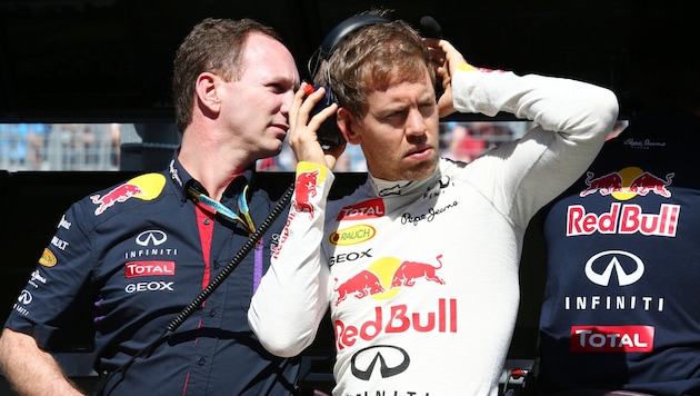 With Christian Horner (l.) at his side, Sebastian Vettel (r.) won four world championship titles. (Bild: GEPA pictures)