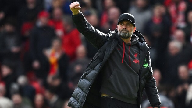 Jürgen Klopp is back at the top of the table with Liverpool FC. (Bild: APA/AFP/Paul ELLIS)