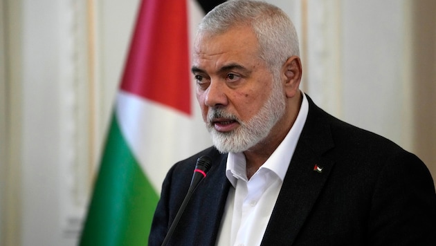 Iszmail Haníje, a Hamász külföldi vezetője (Bild: APA/AP Photo/Vahid Salemi)