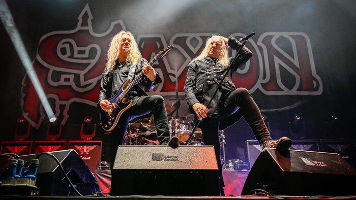 Heavy-Metal-Maschinerie aus dem britischen Yorkshire: die Kultband Saxon rund um Frontmann Biff ...