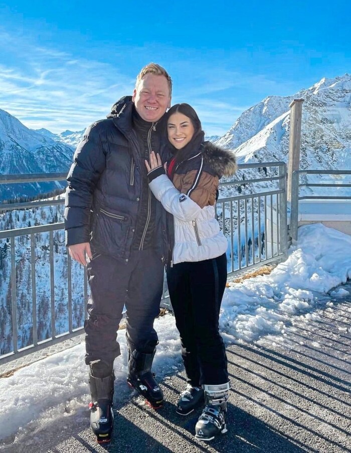 They love the mountains: Knossi and girlfriend Lia spent a few days on vacation in Austria.