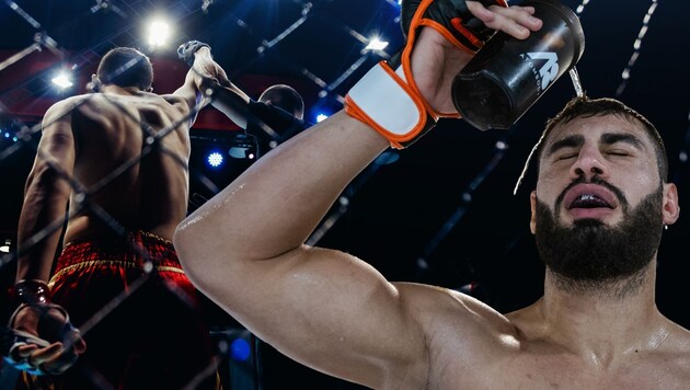 Ibo Aslan feierte einen UFC-Debütsieg. (Bild: Markus Haas/HIRO GYM, stock.adobe.com, Krone KREATIV)
