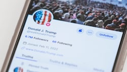 Trump gründete seine eigene Plattform, weil er von Twitter gesperrt worden war. (Bild: AP)