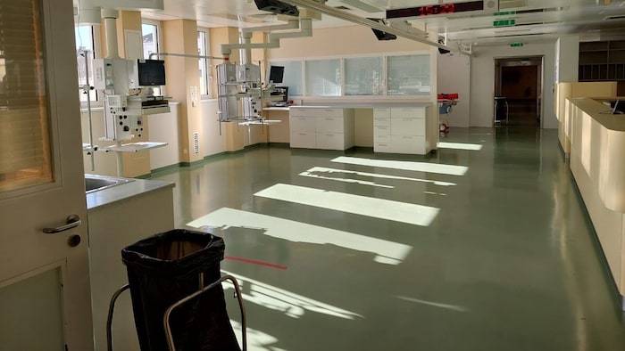 The hospital's intensive care unit has been empty since last March.