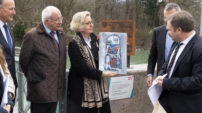 Herwig Van Staa (former provincial governor), Madame Valérie Béthouart Dolique and HAK-Dir. ...